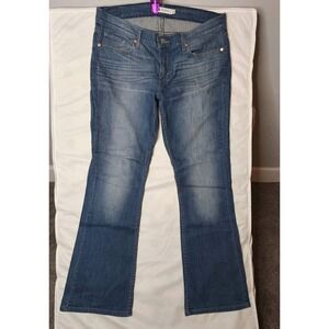 Levis Too Superlow 524 Jeans Womens 13 Blue Bootcut Low Rise Stretch Denim‎